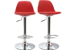 Miliboo 2 Design-Barhocker Rot STEEVY* Barhocker
