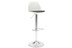 Miliboo 2 Design-Barhocker STEEVY Schwarz und Weiß* Barhocker
