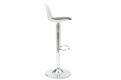 Miliboo 2 Design-Barhocker STEEVY Schwarz und Weiß* Barhocker