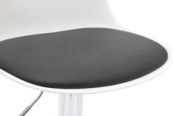 Miliboo 2 Design-Barhocker STEEVY Schwarz und Weiß* Barhocker