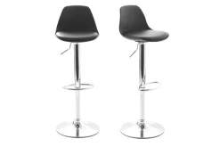 Miliboo 2 Design-Barhocker STEEVY Schwarz* Barhocker