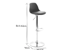 Miliboo 2 Design-Barhocker STEEVY Weiß* Barhocker