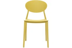 Miliboo 2 Design-Stühle Gelb Polypropylen ANNA* Design-stühle|Gartenstühle