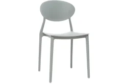 Miliboo 2 Design-Stühle Grau Polypropylen ANNA* Design-stühle|Gartenstühle