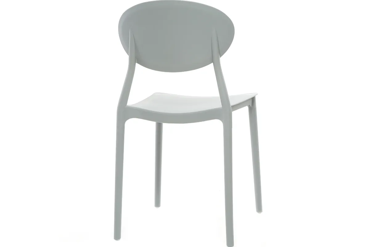 Miliboo 2 Design-Stühle Grau Polypropylen ANNA* Design-stühle|Gartenstühle