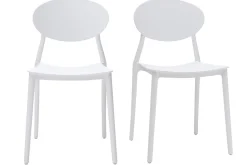 Miliboo 2 Design-Stühle Grau Polypropylen ANNA* Design-stühle|Gartenstühle