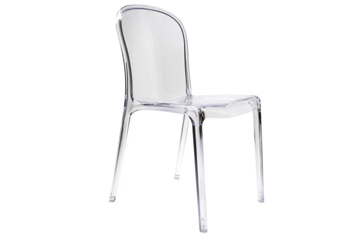 Miliboo 2 Design-Stühle THALYSSE Polycarbonat Transparent* Design-stühle