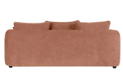 Miliboo Abnehmbares Design-Sofa mit 3-4 Plätzen in Terrakotta-Veloursstoff im Bohnen-Design SACHA* Design-sofas