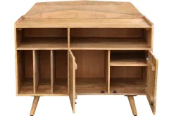 Miliboo Aufbewahrungsschrank Vinyl aus massivem Mangiholz MATAHARI* Sideboards