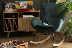 Miliboo Aufbewahrungsschrank Vinyl aus massivem Mangiholz MATAHARI* Sideboards