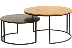 Miliboo Ausziehbare Couchtische aus Holz und Metall TAHL* Couchtische