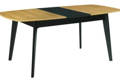 Miliboo Ausziehbare Tischplatte aus schwarzen Furnier 140+40x90 cm MEENA* Ausziehtische
