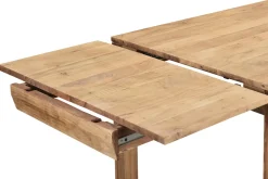 Miliboo Ausziehbarer Esstisch aus massivem Akazienholz und schwarzem Metall L120-210 cm BALTO* Ausziehtische