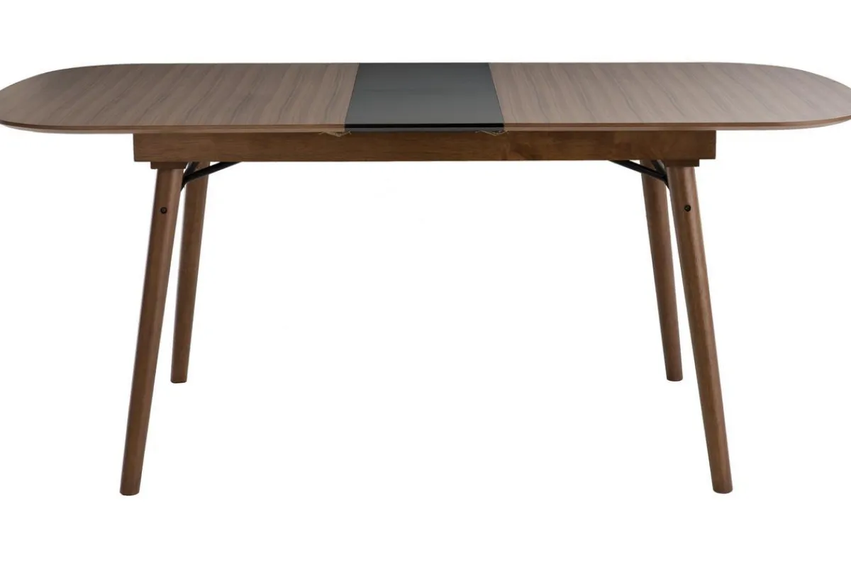 Miliboo Ausziehbarer Esstisch aus Nussbaumholz L150-180 cm SHELDON* Ausziehtische