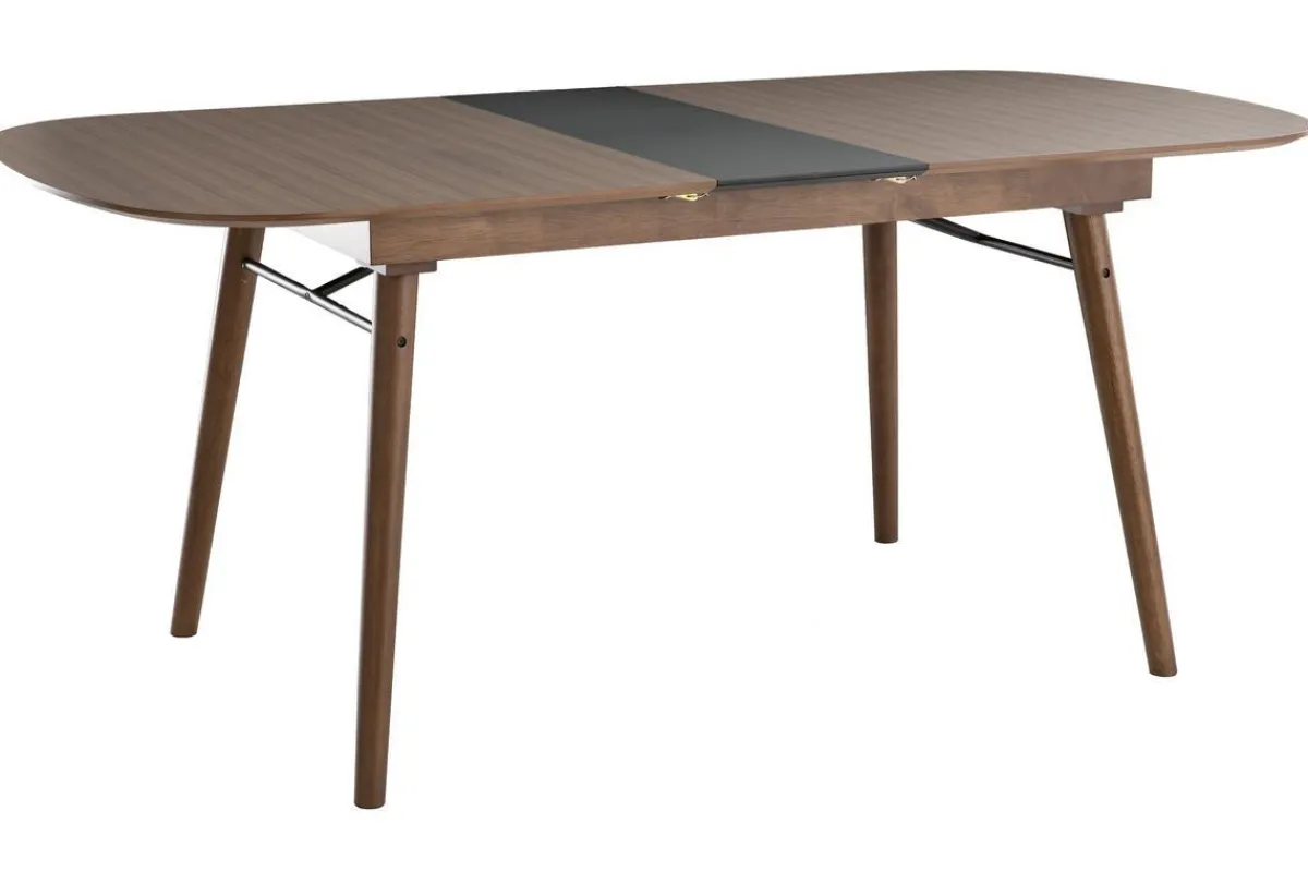 Miliboo Ausziehbarer Esstisch aus Nussbaumholz L150-180 cm SHELDON* Ausziehtische