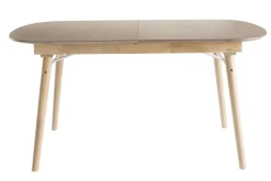 Miliboo Ausziehbarer Esstisch aus hellem Holz L150-180 cm SHELDON* Ausziehtische