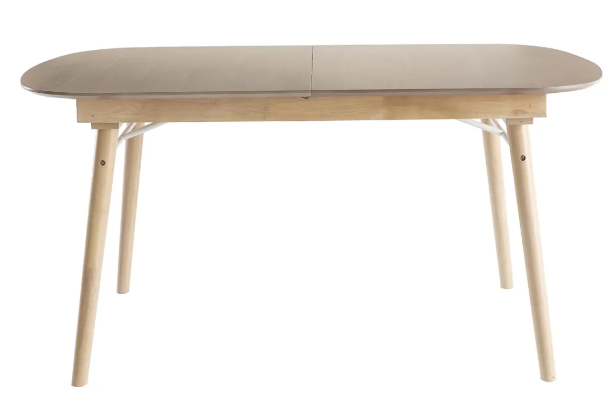 Miliboo Ausziehbarer Esstisch aus hellem Holz L150-180 cm SHELDON* Ausziehtische