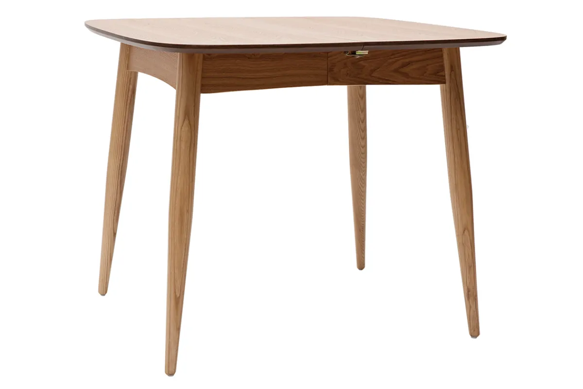 Miliboo Ausziehbarer Esstisch Esche naturell Länge 90?130 cm NORDECO* Ausziehtische