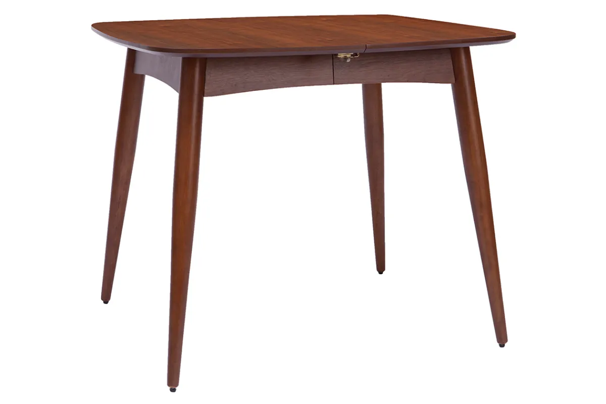 Miliboo Ausziehbarer Esstisch Nussbaum 90x130 cm NORDECO* Ausziehtische
