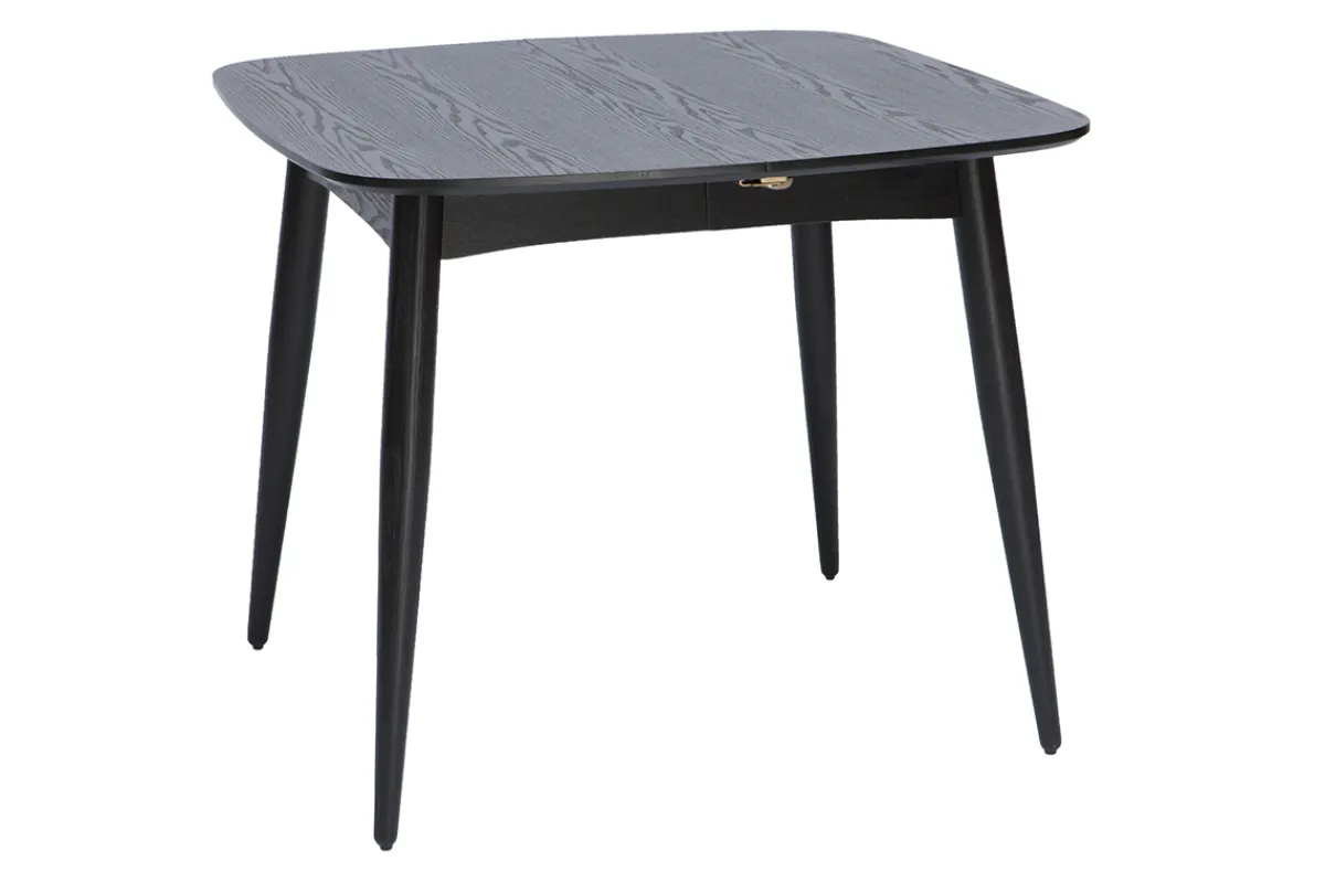Miliboo Ausziehbarer Esstisch schwarz Länge 90x130 cm NORDECO* Ausziehtische