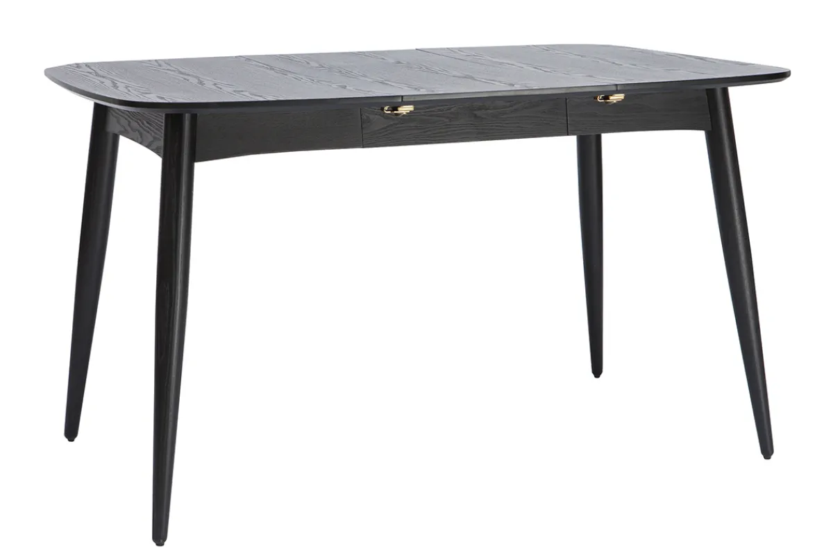 Miliboo Ausziehbarer Esstisch schwarz Länge 90x130 cm NORDECO* Ausziehtische