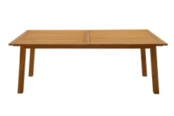Miliboo Ausziehbarer Gartentisch mit integrierter Verlängerung aus Massivholz B210-300 cm MAYEL* Ausziehtische|Gartentische