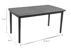 Miliboo Ausziehbarer Gartentisch aus Akazienholz für 4-8 Personen CANOPEE* Gartentische