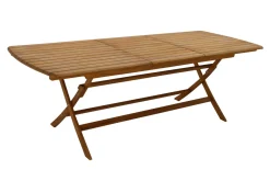 Miliboo Ausziehbarer Gartentisch mit integrierter Verlängerung aus Massivholz B180-240 cm CANOPEE* Gartentische
