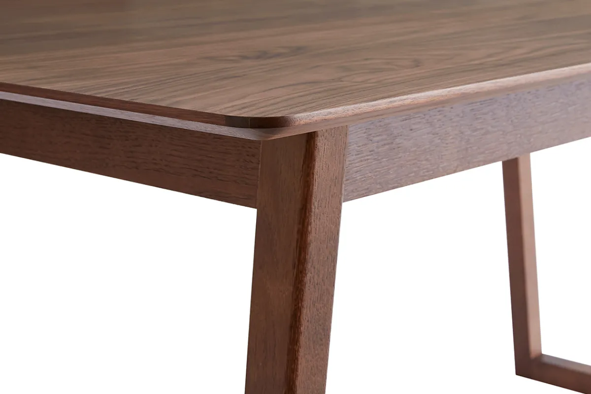 Miliboo Ausziehbarer rechteckiger Esstisch Wallnussfinish B160-240 cm LAHO* Ausziehtische