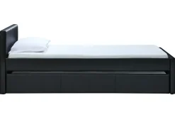 Miliboo Ausziehbett 90 x 195 cm Schwarz Matt MACCO*Kinder Betten Für Erwachsene|Kinderbetten