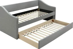 Miliboo Ausziehbett 190x90 cm Hellgrau BEKKER*Kinder Betten Für Erwachsene|Kinderbetten