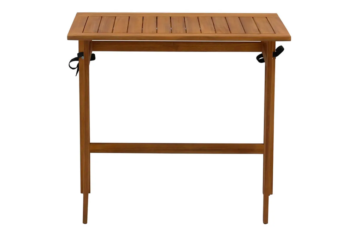 Miliboo Balkon-Klapptisch aus Massivholz B80 cm CARMEN* Gartentische