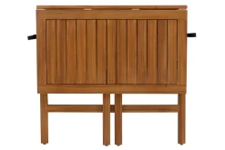 Miliboo Balkon-Klapptisch aus Massivholz B80 cm CARMEN* Gartentische