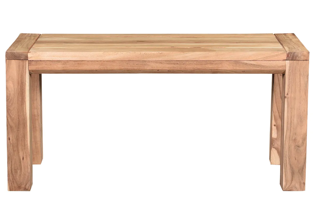 Miliboo Bank aus massivem Akazienholz B95 cm BALTO* Holzstühle|Bänke