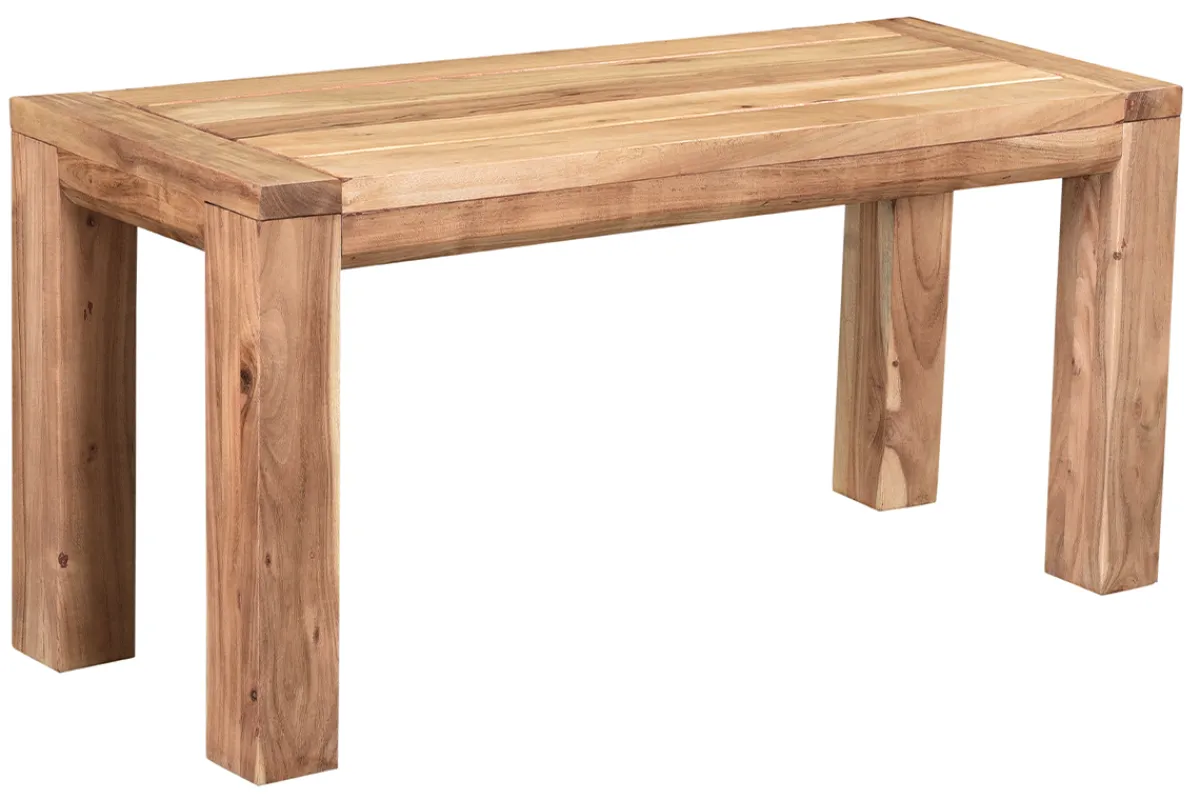 Miliboo Bank aus massivem Akazienholz B95 cm BALTO* Holzstühle|Bänke