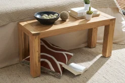 Miliboo Bank aus massivem Akazienholz B95 cm BALTO* Holzstühle|Bänke