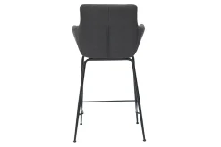 Miliboo Barhocker anthrazitgrauer Stoff H65 cm (2er-Set) CARLIE* Barhocker