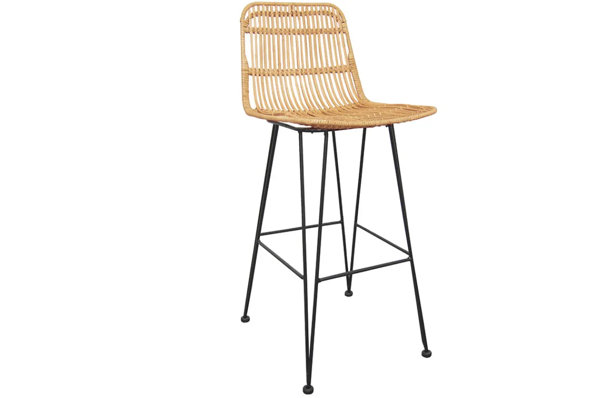 Miliboo Barhocker aus Rattan naturfarben 2-er Set MALACCA* Barhocker