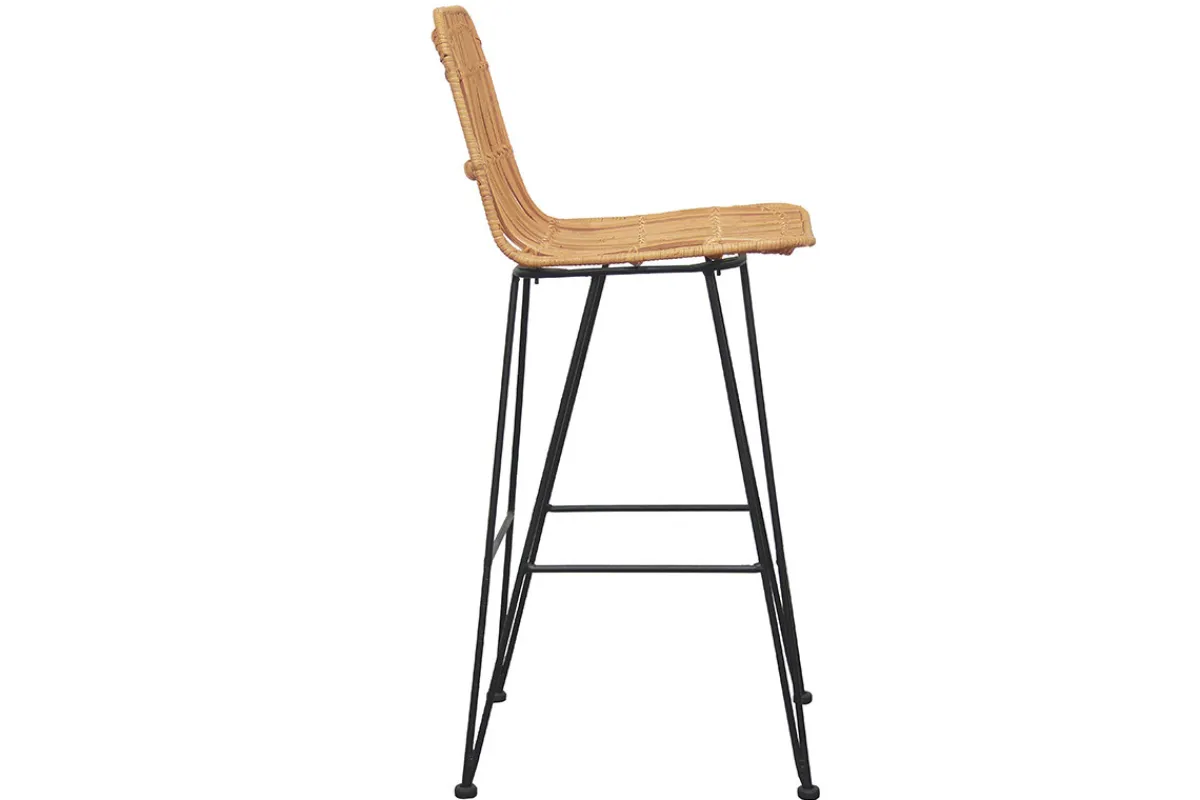 Miliboo Barhocker aus Rattan naturfarben 2-er Set MALACCA* Barhocker