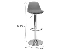 Miliboo Barhocker Design Graugrün (2er-Set) STEEVY* Barhocker