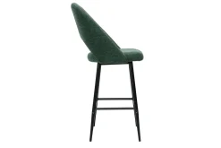 Miliboo Barhocker grüner Stoff mit Samteffekt H65cm (2er-Set) COSETTE* Barhocker