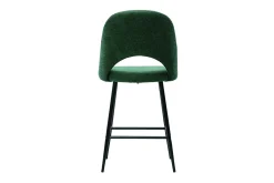 Miliboo Barhocker grüner Stoff mit Samteffekt H65cm (2er-Set) COSETTE* Barhocker