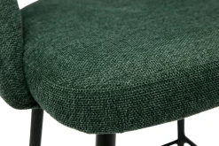 Miliboo Barhocker grüner Stoff mit Samteffekt H65cm (2er-Set) COSETTE* Barhocker