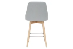 Miliboo Barhocker HASTA skandinavisches Design hellgrauer Bezug H65 cm (2er-Set)* Barhocker