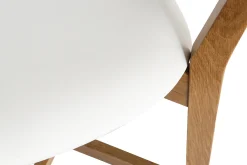 Miliboo Barhocker helles Holz weiß 65 cm (2er-Set) LUCIA* Barhocker