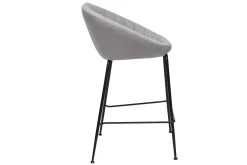 Miliboo Barhocker hellgrauer Stoff 65cm (2er Set) SHERU* Barhocker