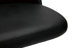 Miliboo Barhocker höhenverstellbar schwarzes Polyurethan und schwarzes Metall (2er-Set) MONTI* Barhocker