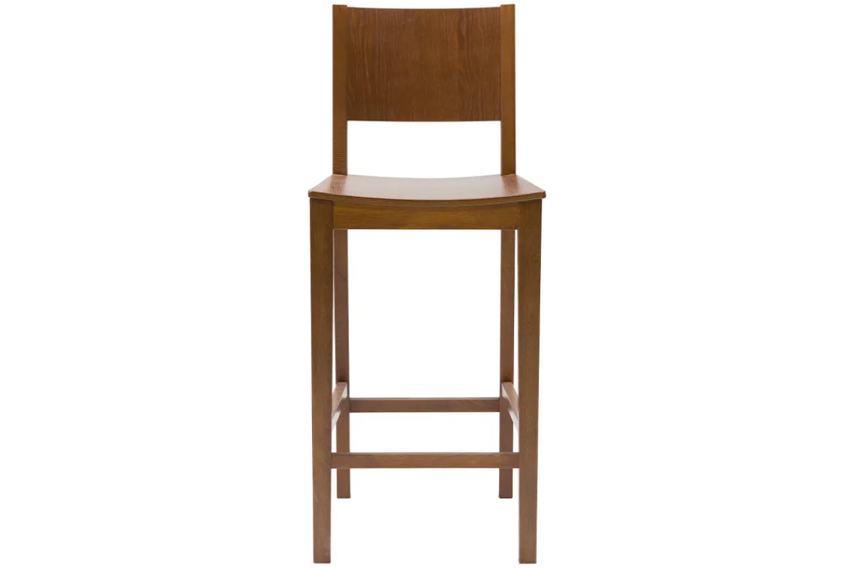 Miliboo Barhocker mit Walnussfurnier H65 cm MELVIL* Barhocker