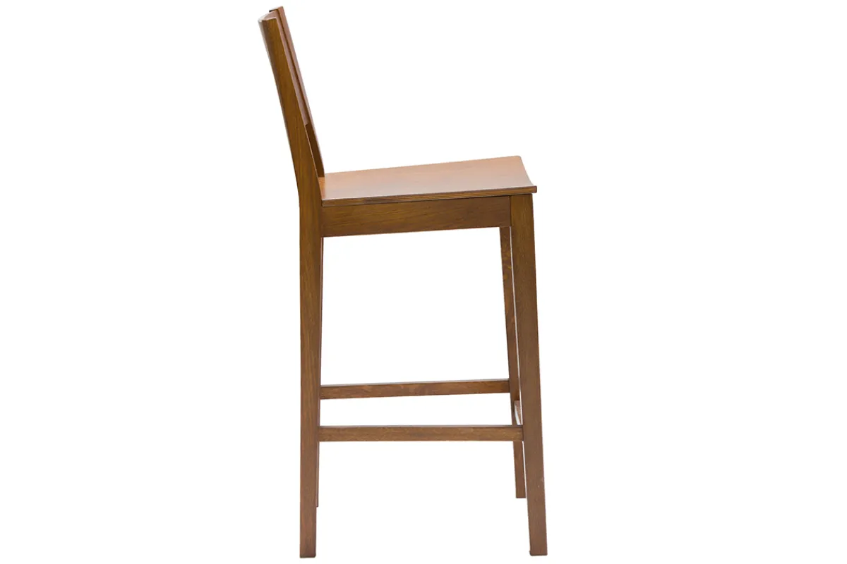 Miliboo Barhocker mit Walnussfurnier H65 cm MELVIL* Barhocker