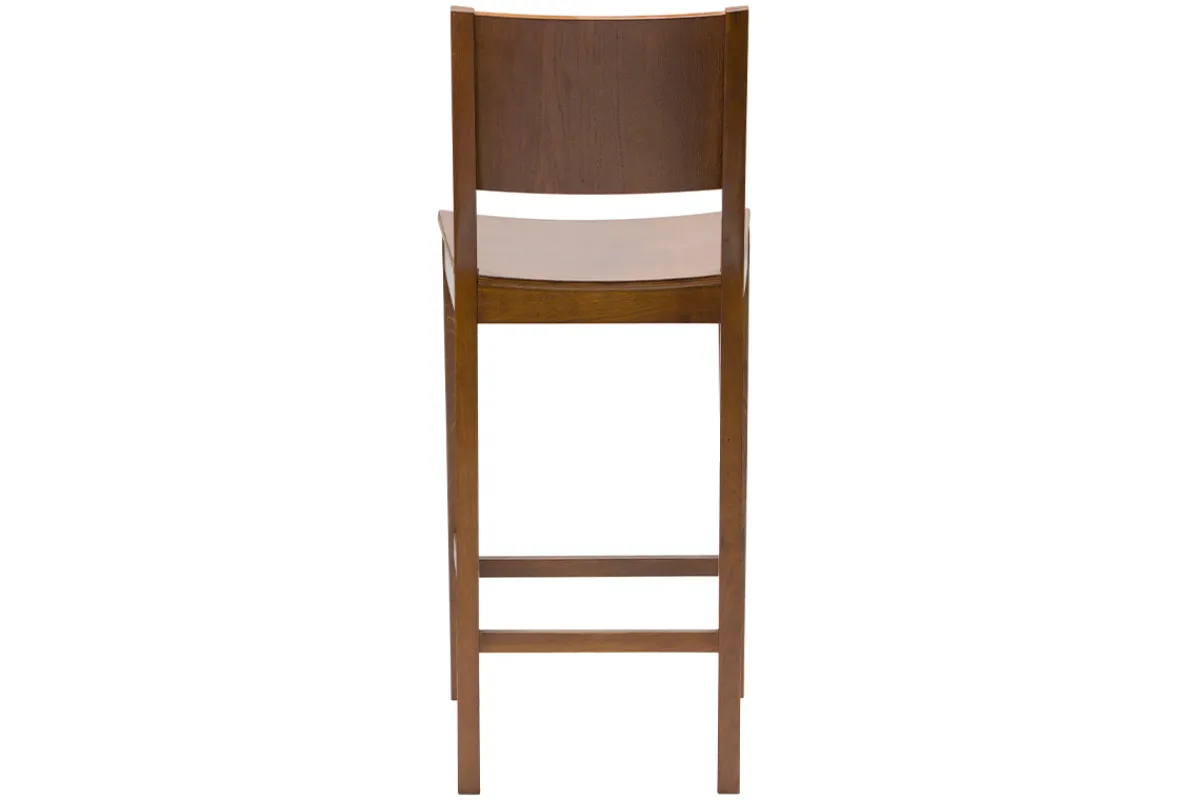 Miliboo Barhocker mit Walnussfurnier H65 cm MELVIL* Barhocker